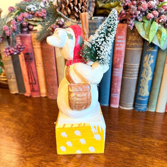 Vintage House of Hatten Denise Calla "O' Snow!" Snowman Musical Figurine - Picture 7 of 12